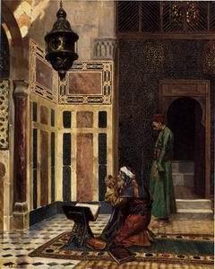  Arab or Arabic people and life. Orientalism oil paintings 44